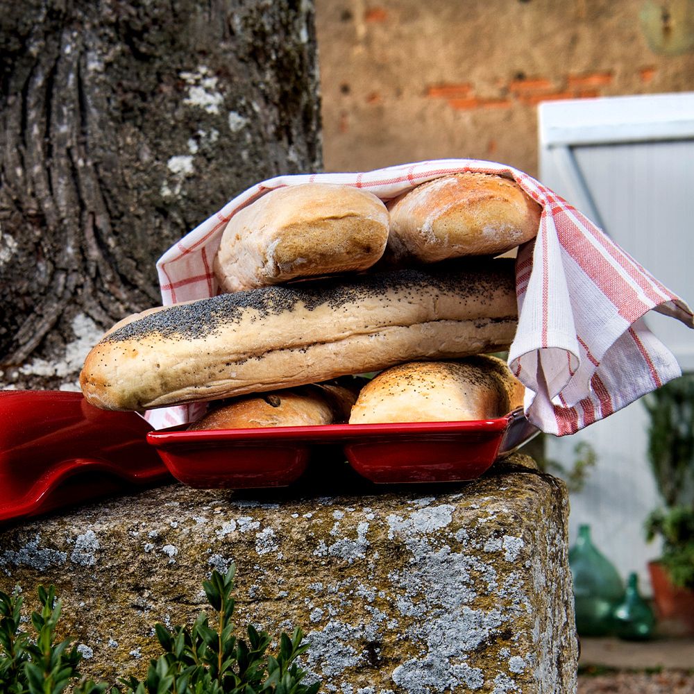 Emile Henry - Ciabatta Baker 39 x 23 cm I 1,2 L - Grand Cru