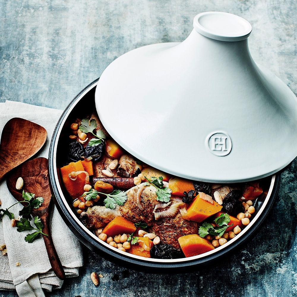 Emile Henry - Delight - Tajine Ø 33 cm I 4 L - white lid