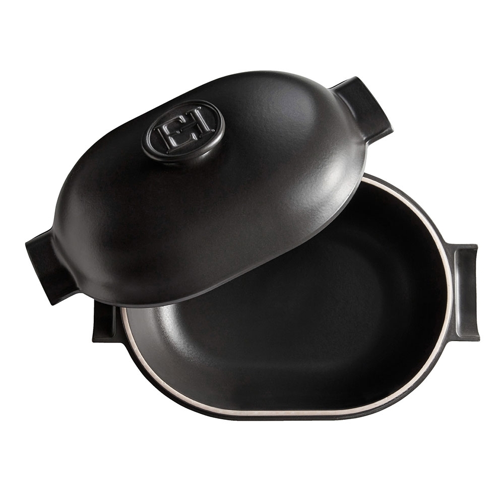 Emile Henry - Oval stewpot  4,5 L, Black Matt